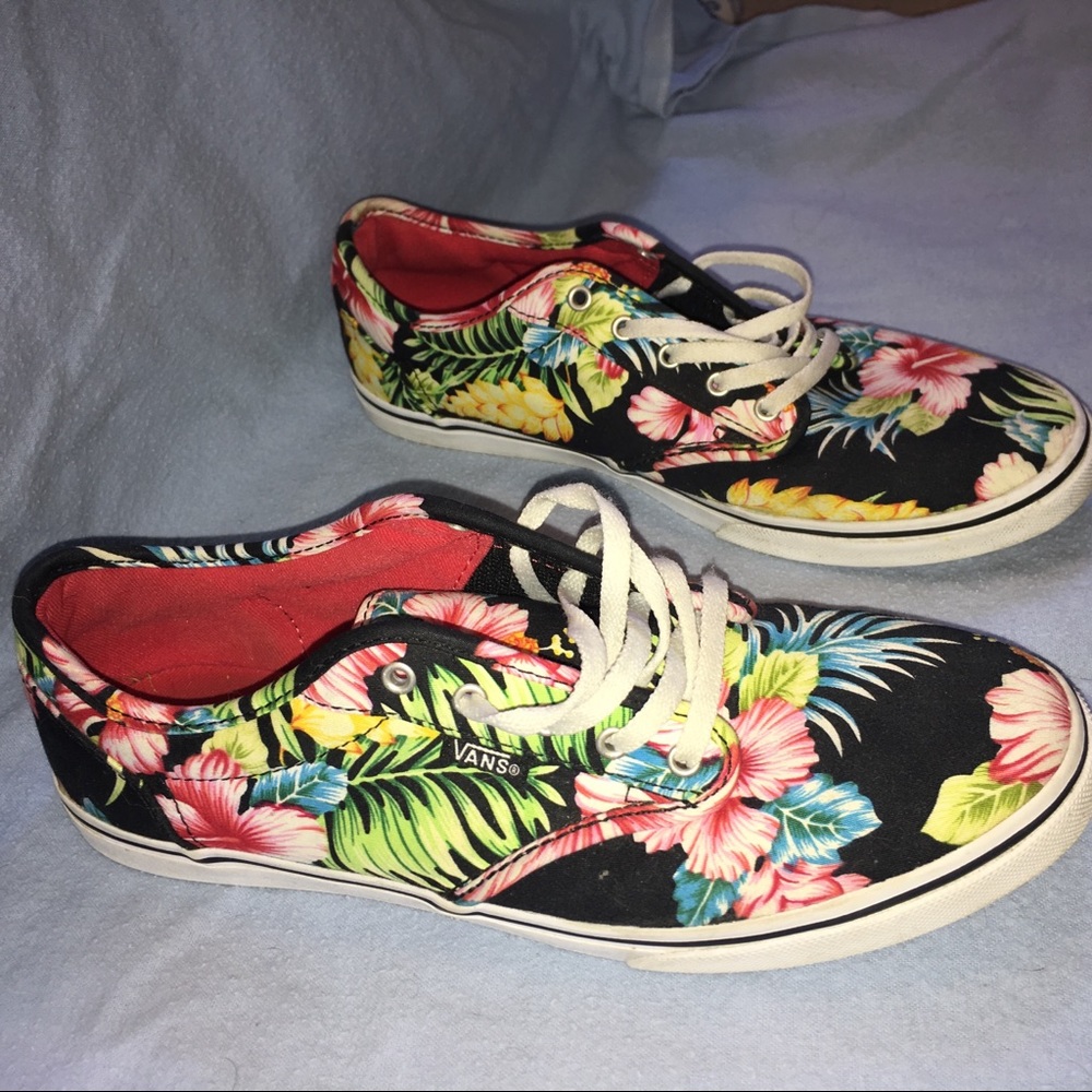 Hawaiian floral Vans